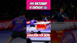Fan Zhendong Only Needs His Backhand! 😲😎 #shorts #tabletennis