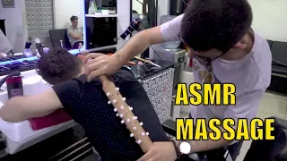 ASMR BARBER MASSAGE FROM 18 YEARS OLD YOUNG BARBER