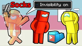 I use INVISBILITY in minecraft among us to win