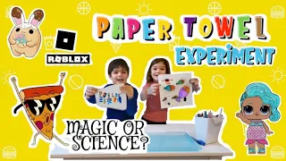 Amazing colourful paper towel magic trick | Kids science experiment