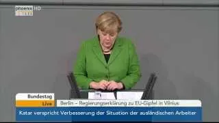 Regierungserklärung von Angela Merkel am 18.11.2013