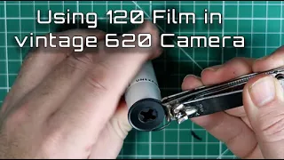 Using 120 Film in 620 Kodak Brownie Model D Camera