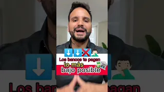 ¿Vas a seguir haciendo rico a los ricos? 💸🏦 No confíes en los bancos 🤔 te pagan una miseria. #banco