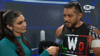 Santos Escobar habla sobre Rey Mysterio en Backstage - WWE Smackdown 29/09/2023 (En Español)