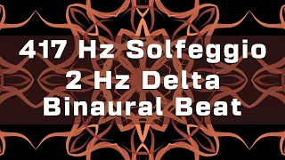 2 Hz Delta Wave Binaural Beat with 417 Hz Solfeggio Carrier Frequency