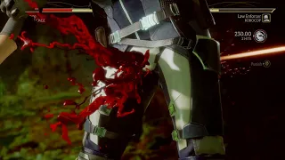 Robocop shot Cassie's vagina- Mortal Kombat 11