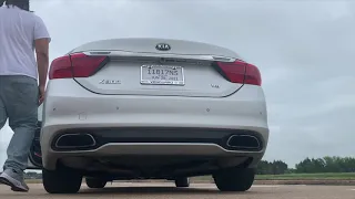 Kia K900 mid stock vs Mid  muffler delete