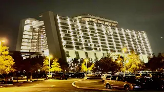 Disney's Contemporary Resort 2023 Night Walkthrough in 4K | Walt Disney World Florida October 2023