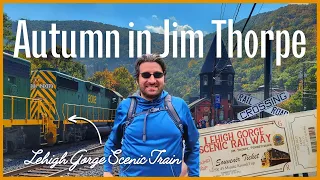 Autumn in Jim Thorpe 🍁 | Fall Foliage Festival + Lehigh Gorge Scenic Railway | Best of the Poconos