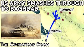 The US Army Smashes Through the Karbala Gap to Baghdad, April 2003 - Animated