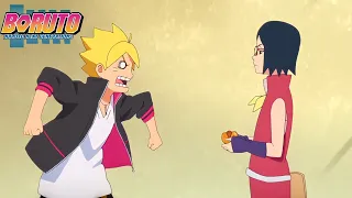 Boruto y Sarada se pelean por un Pan de Yakisoba😂 - Español Latino