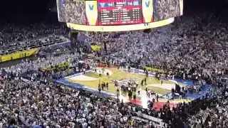 Crowd Reaction - UNC Marcus Paige 3 pointer - Villanova Kris Jenkins Game Winner - NRG Stadium