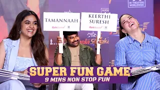 Megastar Chiranjeevi Super Fun Game With Keerthy Suresh and Tamannaah | Bholaa Shankar