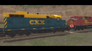 Train And Rail Yand Simulator Games Unstoppable Train AWVR 777 / 767 Vs 1206 Part 1