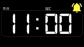 ⏰ TIMER 11 Minutes ((BEEP)) 🔔 - Countdown with Alarm