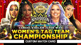 King and Queen of the Ring 2024: Bianca Belair & Jade Cargill vs. The Way - Official Match Card