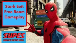 STARK SUIT FREE ROAM GAMEPLAY SPIDERMAN PS4