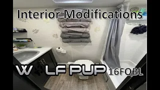 Wolf Pup Travel Trailer Camper Bathroom Upgrades