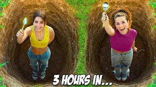 DIGGING THE BIGGEST HOLE w/ a SPOON for $10,000