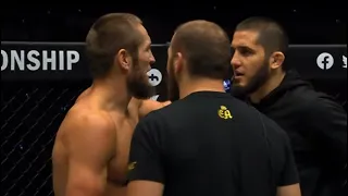 Islam makhachev comes has cornerman for his brother at ONE163
