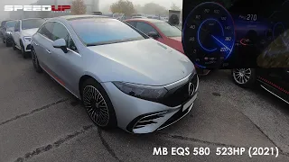 MERCEDES EQS 580 4MATIC EQS580 | ACCELERATION & TOP SPEED TEST | 0-100 | 100-200 | 1/4 MILE | DRAGY