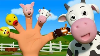 Animals Finger Family | 3D Rhyme | Nursery Rhymes For Kids by Farmees