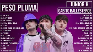 Peso Pluma, Juhior H, Gabito Ballesteros Grandes éxitos Mix 2023 - Las Mejores Canciones 2024