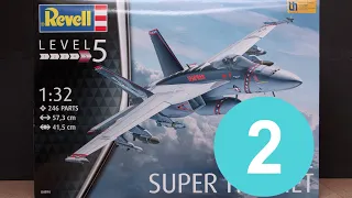 F/A-18 E Super Hornet | Revell 1/32 | Build step by step | Vampires 111 | Part 2 |