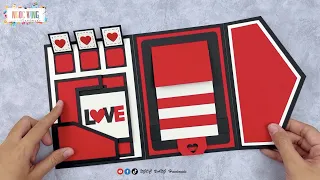 Tutorial ❤ SCRAPBOOK 💌 LOVE CARD  - NGOC VANG Handmade