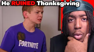 tnickelss REACTS to "PSYCHO KID Ruins Family THANKSGIVING" wow..