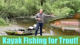 Kayak Fishing for TROUT! Catch & Cook!