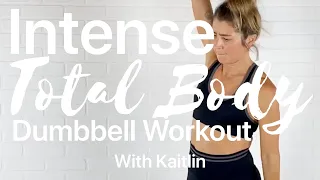 Intense 20 Minute Total Body Workout with one dumbbell!