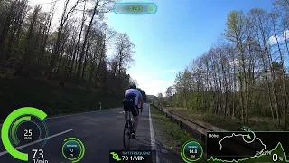 50 minute Fat Burning Indoor Cycling Training Garmin GPS/Strava Data Ultra HD