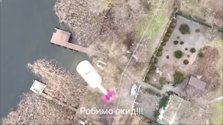 Ukrainian drones and mortars destroy Russian boats in the Dnipro river