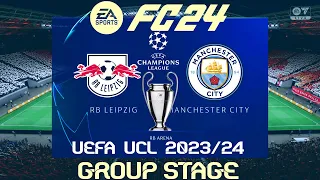 FC 24 RB Leipzig vs Manchester City | Champions League 2023/24 | PS4 Full Match