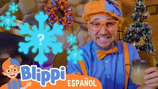 La nevada búsqueda del tesoro de Blippi| Especial felices fiestas | Videos Educativos