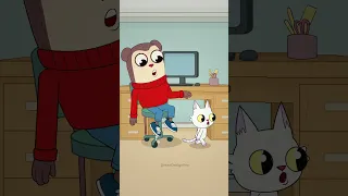 The cat can't get into the toilet! 😾🚽 (Animation meme) #shorts