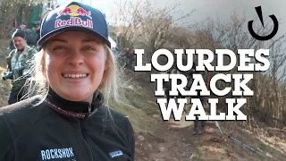 LOURDES World Cup DOWNHILL Track Walk with the PROS