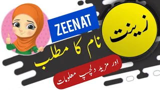 Zeenat name meaning in urdu and English with lucky number | Islamic Boy Name | Ali Bhai