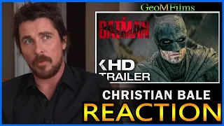 Christian Bale REACTION The Batman Trailer DUB