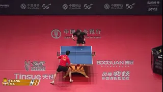 🇨🇳Ma Long马龙 chop block ?? No prob for LJK (credit to ITTF)