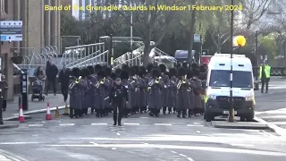 Band of the Grenadier Guards in Windsor 1 Feb 2024