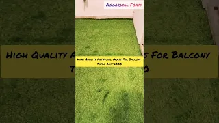 How to Install Heavy Vinyl Flooring sheet In Office & Artificial Grass in Balcony | Before & After-1