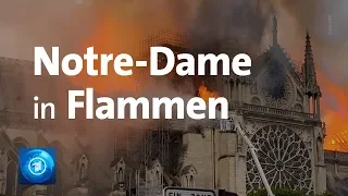Paris: Kathedrale Notre Dame in Flammen