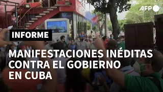 Cuba, sacudida por manifestaciones inéditas contra el gobierno | AFP