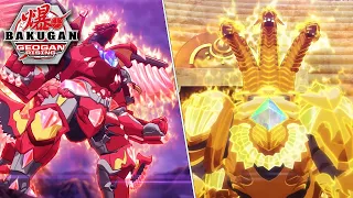 Geoforge Dragonoid & Ultimate Viloch's First Appearances in Bakugan: Geogan Rising