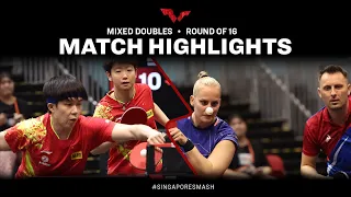 Wang Chuqin/Sun Yingsha vs Lubomir Pistej/Barbora Balazova | XD R16 | Singapore Smash 2023