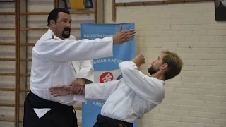 Steven Seagal aikido master class in Moscow University 2015