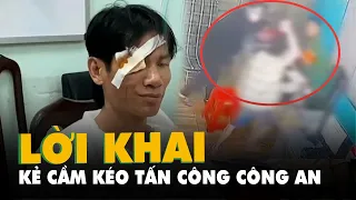 Lấy lời khai người cầm kéo xông vào trụ sở đâm công an phường ở Gò Vấp