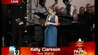 Kelly Clarkson - Ave Maria (Pope Event 2008)